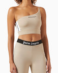 Palm Angels - One-shoulder Track Top in Jersey