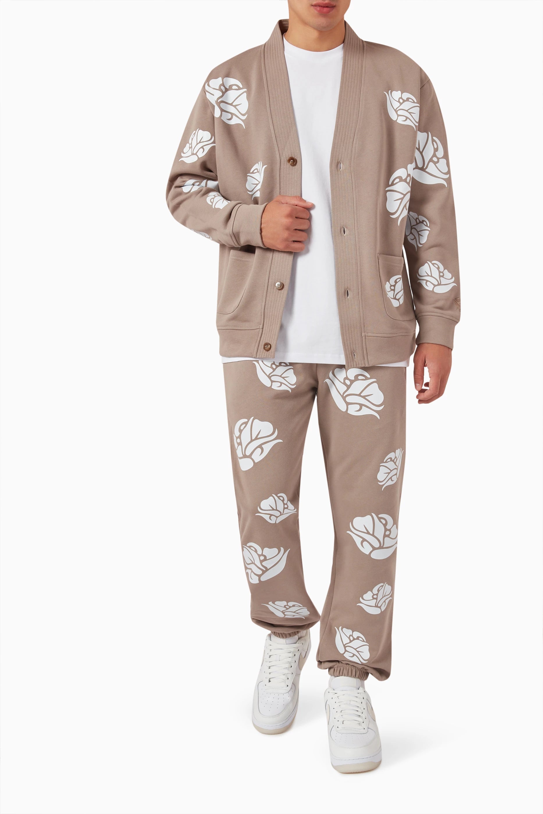 Beautifully Said - Rose Garden Jiu Jitsu Cardigan - Taupe
