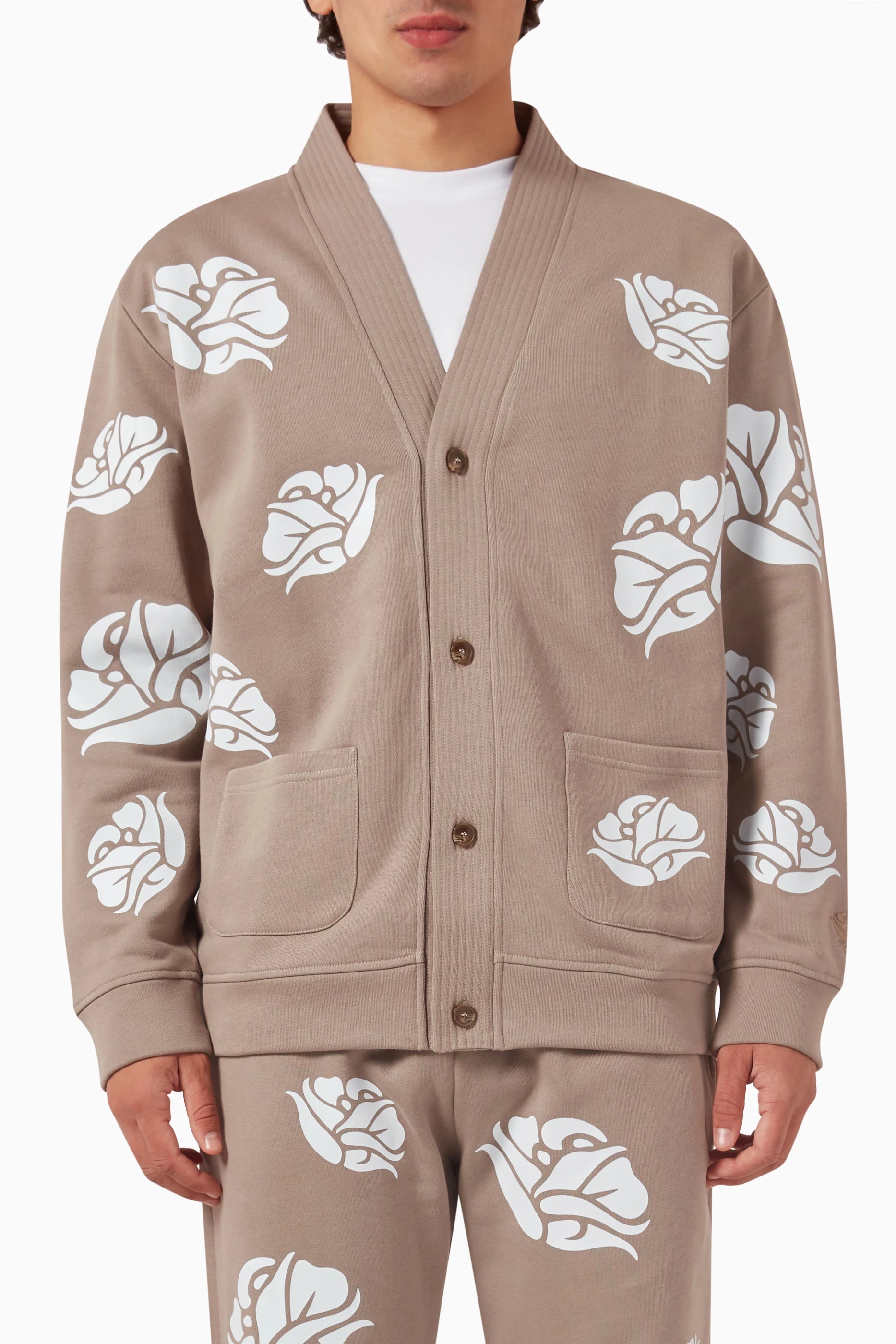 Beautifully Said - Rose Garden Jiu Jitsu Cardigan - Taupe