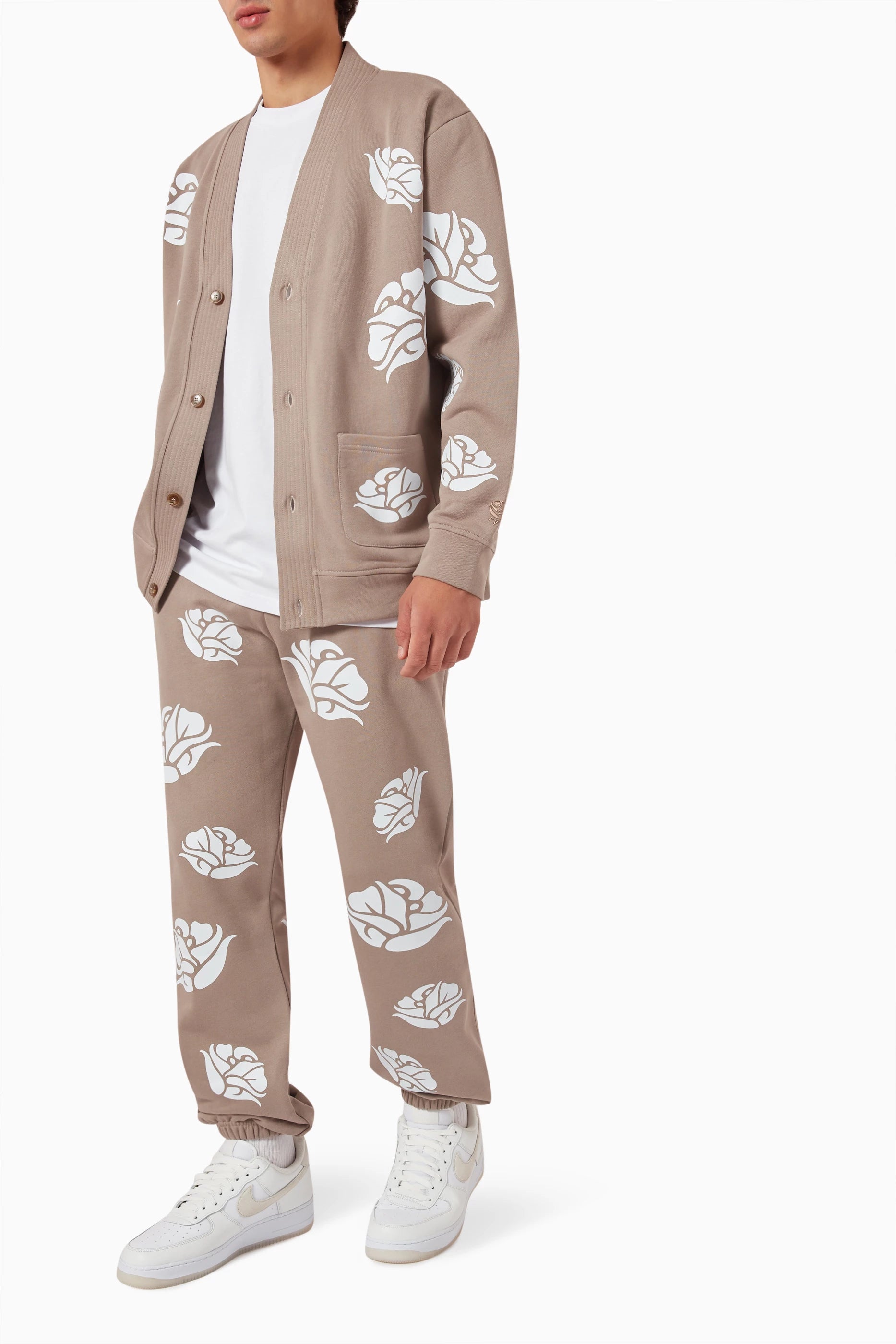 Beautifully Said - Rose Garden Sweatpants - Taupe