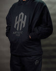 Artistic Hue - Big Logo Hoodie - Black