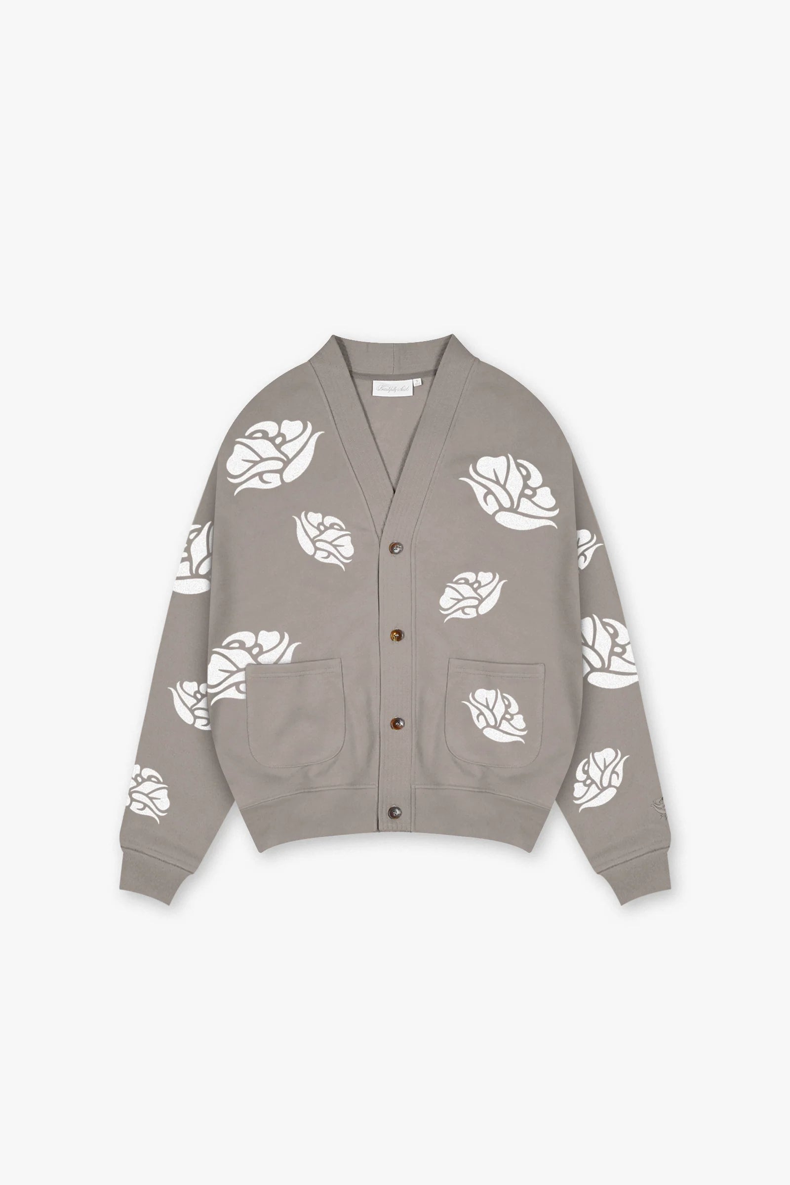Beautifully Said - Rose Garden Jiu Jitsu Cardigan - Taupe