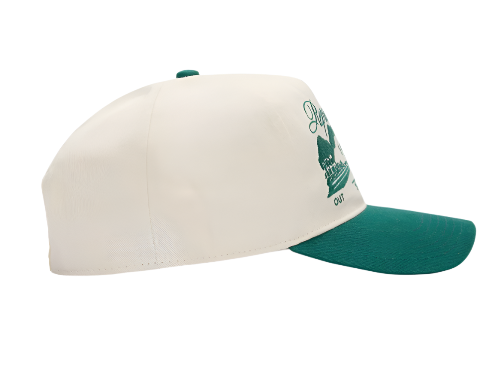 Represent - Raceway Cap Antique White Forest Green