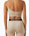 Palm Angels - One-shoulder Track Top in Jersey