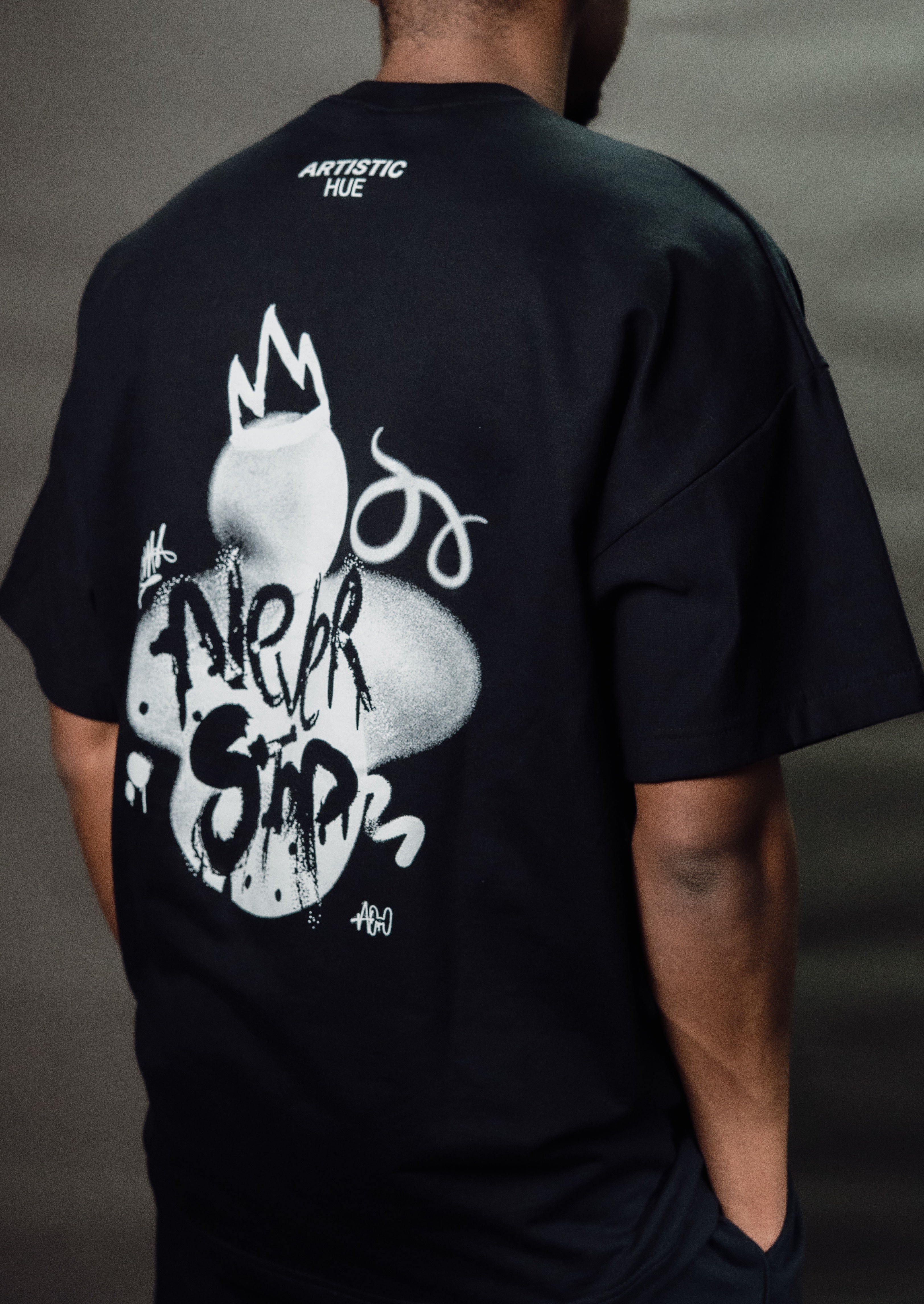 Artistic Hue - &quot;Never Stop&quot; T-Shirt - Black