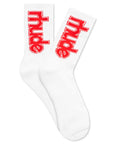 Rhude Ski Club Socks - White/Red