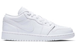 Air Jordan 1 Low Triple White (GS)