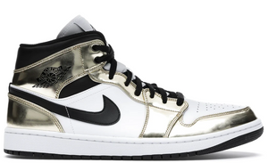 Air Jordan 1 Mid "Metallic Gold Black White"