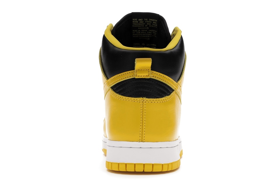 nike dunk high black varsity maize stores